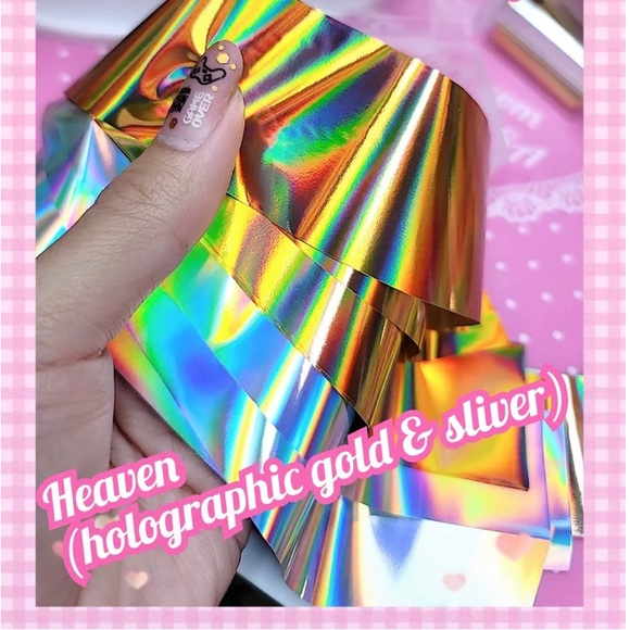 HEAVEN HOLOGRAPHIC Nail Foil Kit 1/$15, 2/$25, 3/$30, 4/$35.$5 each additional! - Picture 1 of 2